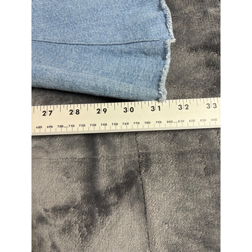 Venus Patchwork Bell Bottom Flare Jeans Blue Lace Up High Rise Womens Size 4 - Picture 10 of 14